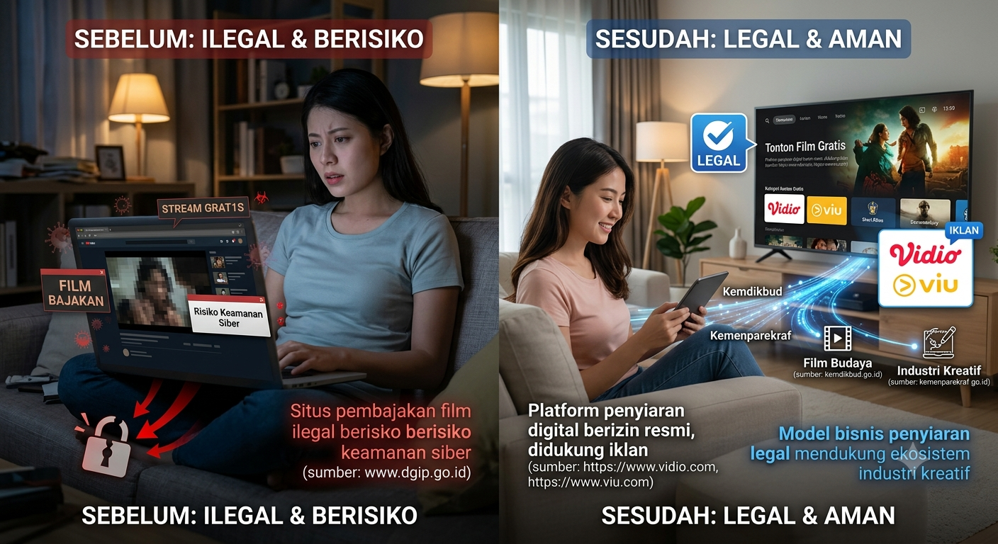 Cara Nonton Film Gratis Secara Legal, Ini Platform Resmi yang Aman dan Bebas Bajakan
