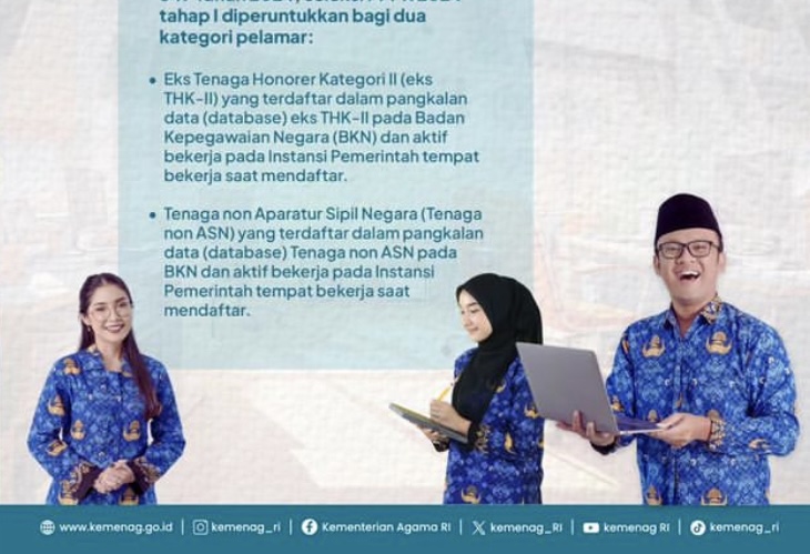 Alhamdulillah! Kemenag Buka Loker Calon ASN, Gaji Sampai Rp. 7 juta