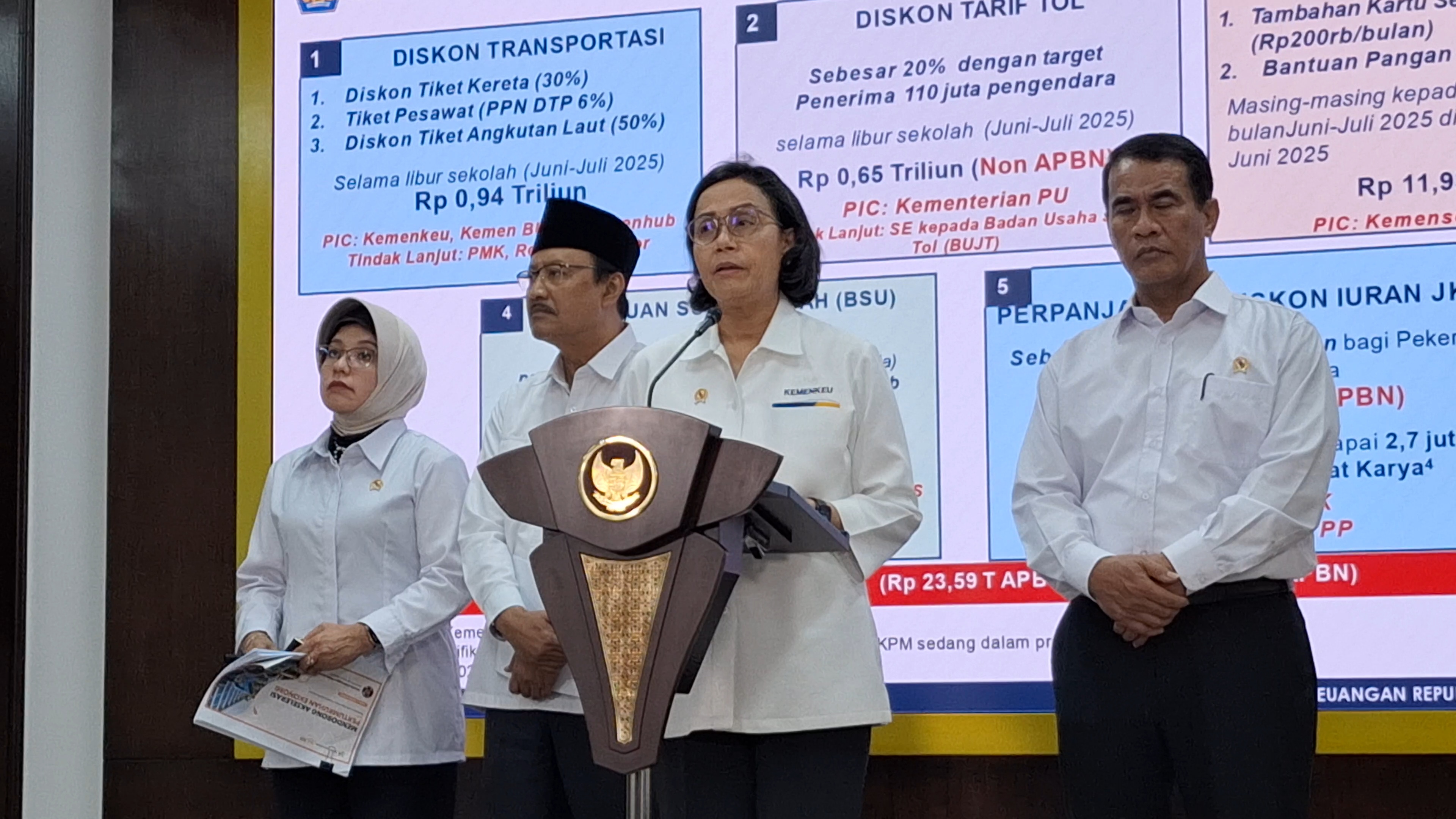 Asyik, Pemerintah Gelontorkan Rp24,4 T untuk Berbagai Bantuan dan Diskon, Termasuk Tiket KA, Pesawat dan