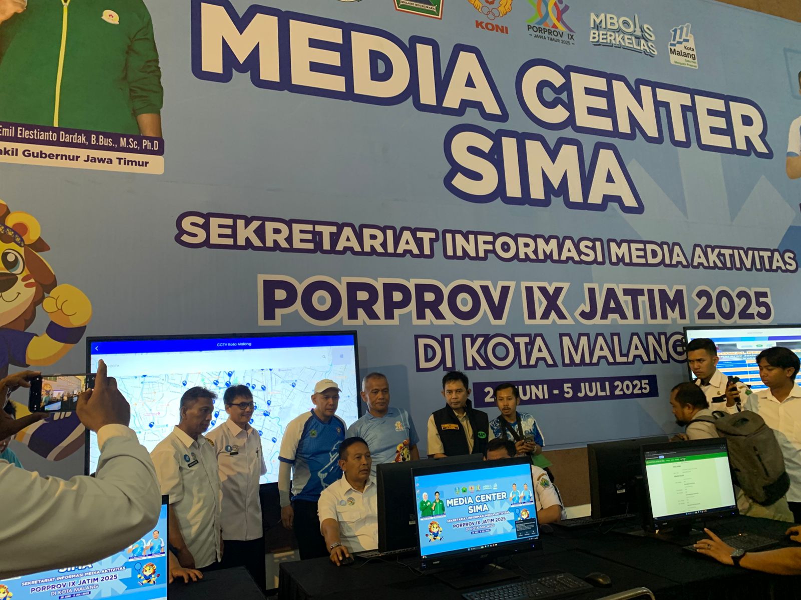Wali Kota Malang Resmikan Media Center SIMA, Pusat Informasi Porprov IX Jatim Resmi Beroperasi
