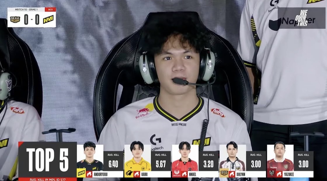 Top 5 Jungler MPL ID S17 Terungkap, Andoryuu Pimpin Daftar Sementara