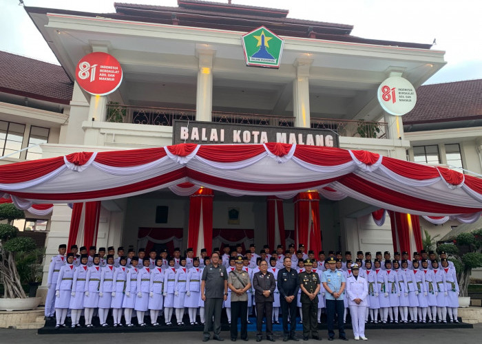 Jelang Pengibaran Merah Putih 17 Agustus, Paskibraka Kota Malang Diperkuat Mental dan Wawasan Kebangsaan