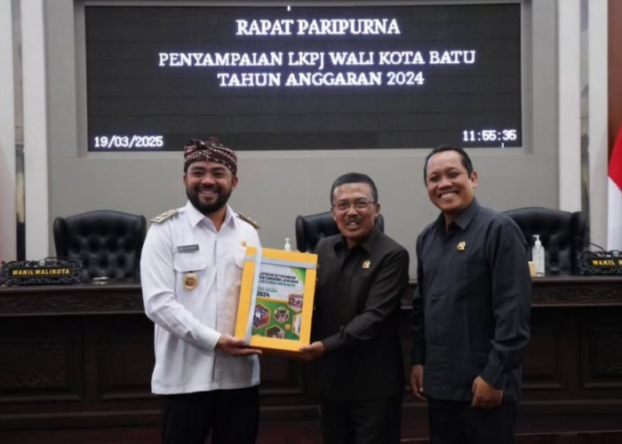 DPRD Kota Batu Terima Draft LKPJ Tahun Anggaran 2024 dari Wakil Wali Kota