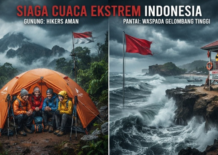 Cuaca Ekstrem Mengintai, Ini Tips Aman Mendaki Gunung dan Liburan ke Pantai