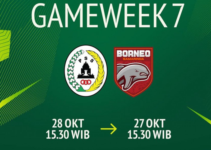 Jadwal BRI Super League Selasa 27 Oktober 2026: PSS Sleman vs Borneo FC, Kick-off Sore