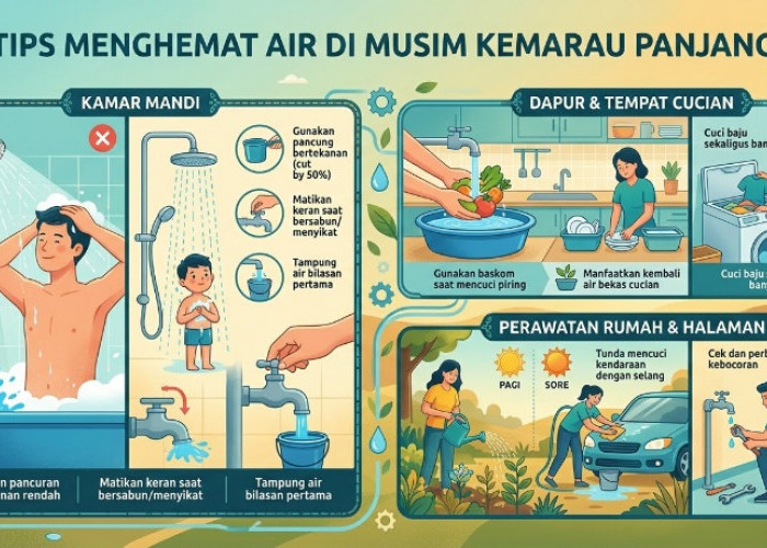 9 Cara Hemat Air di Rumah saat El Niño, Bisa Diterapkan Setiap Hari