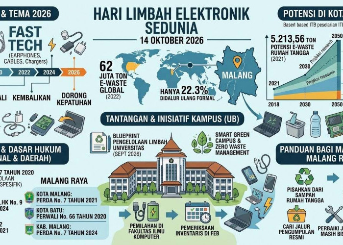 Hari Limbah Elektronik Internasional, Potensi E-Waste Malang Capai 5.213 Ton