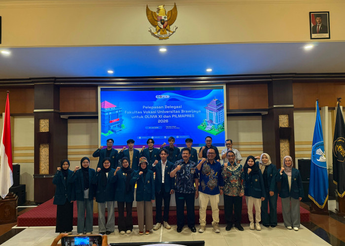 Delegasi Fakultas Vokasi UB Menuju OLIVIA dan  Pilmapres Disabilitas Dilepas, Diharapkan Kembali Juara