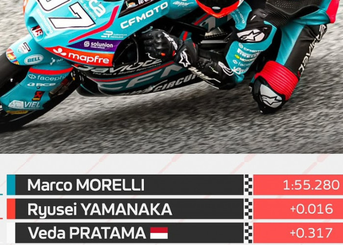 Hasil FP2 Motegi: Veda Ega Pratama P8, Waktu Terbaik Justru Muncul di Lap Terakhir