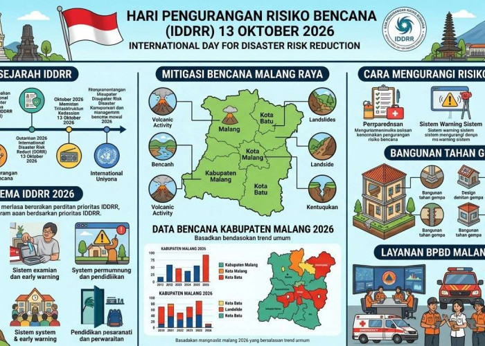 Hari Pengurangan Risiko Bencana 13 Oktober: Kabupaten Malang Catat 253 Kejadian, Rumah Jadi Kunci Mitigasi