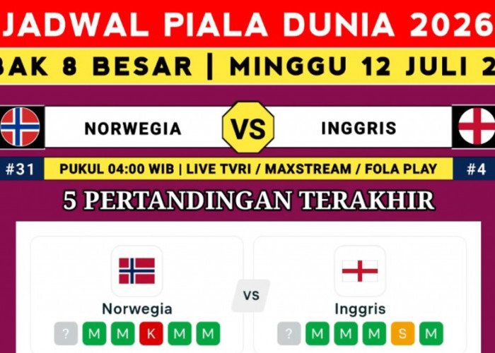 Inggris Berhadapan dengan Monster Bernama Haaland, Siapa Lolos ke Semifinal Piala Dunia 2026?