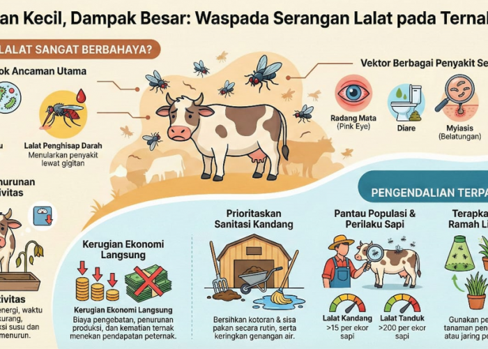 Lalat, Ancaman Kecil yang Bisa Berdampak Besar bagi Kesehatan dan Produktivitas Ternak Sapi di Indonesia