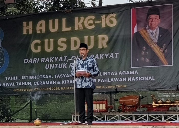 Ratusan Pecinta Gus Dur di Kota Batu Gelar Doa Bersama Lintasagama