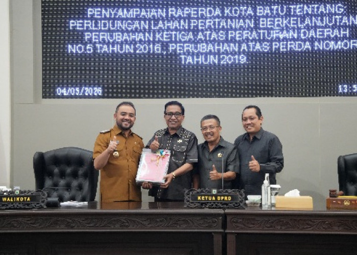 Perkuat Fondasi Pembangunan, Pemkot Batu Usulkan Tiga Raperda Strategis