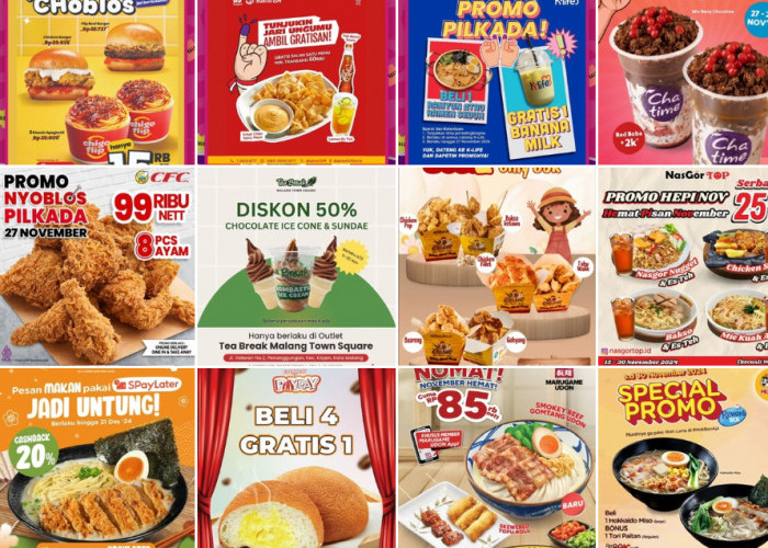 Promo Makanan Spesial Pilkada dan Edisi Akhir November. Serbu Promo Mantabnya!!