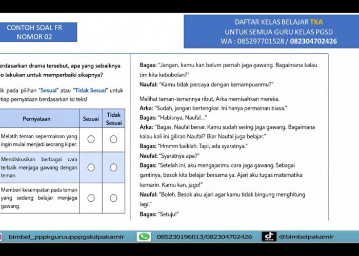 Latihan Soal TKA SD Gelombang 2 Viral di YouTube, Bahas Matematika dan Bahasa Indonesia untuk Gelombang 3 dan 
