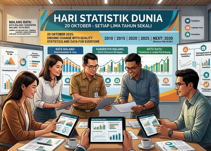 Hari Statistik Dunia: Membaca Potret Malang Raya dari Data Penduduk hingga Ekonomi