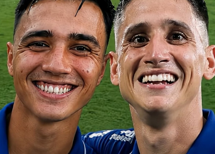 Bukan Saudara, Luka Menalo dan Eliano Reijnders Punya Momen Kembar di Latihan Persib