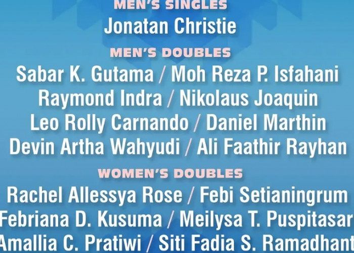 Drawing Hylo Open 2026: Jonatan Christie dan 9 Wakil Indonesia Hadapi Lawan Babak Pertama