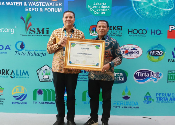 Pengelolaan BUMD Air Minun Kabupaten Malang Juga Diganjar Penghargaan Nasional