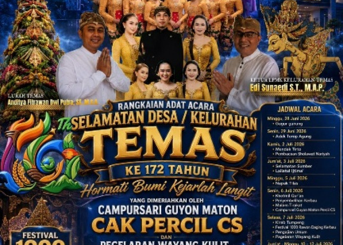 Rayakan Hari Jadi ke-172, Kelurahan Temas Gelar Selamatan Desa 'Hormati Bumi Kejarlah Langit' 