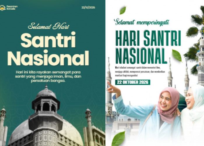 45 Link Poster Hari Santri 2026 Gratis di Canva, Lengkap 15 Ucapan untuk Medsos