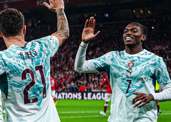 Portugal Cetak 4 Gol ke Gawang Denmark, Rafael Leão Jadi Sorotan dengan Nomor 7