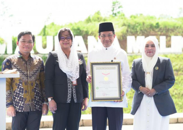 Menteri Agama Resmikan Ground Breaking Edupark Ar-Rahim UIN Maliki di Batu, Bangunan Berlafaz Raih Rekor MURI
