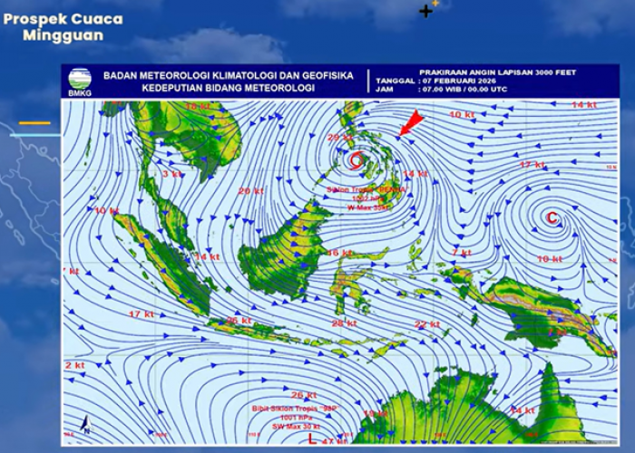 BMKG Peringatkan Hujan Lebat 15-21 Februari 2026, Dampak Menguatnya Angin Monsun Asia