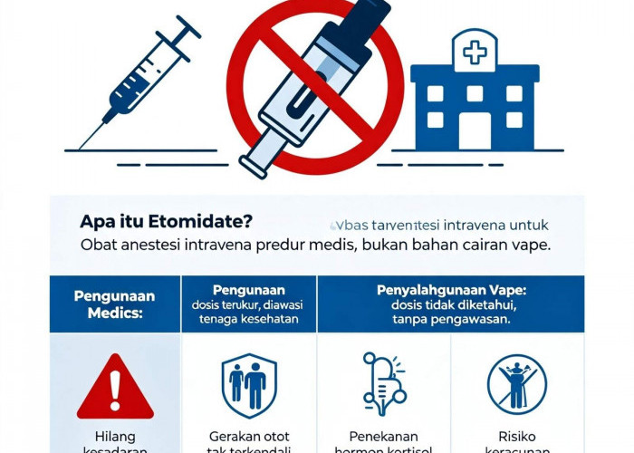 Jule Terseret Kasus Vape Etomidate, Kenali Fungsi dan Bahaya Zatnya