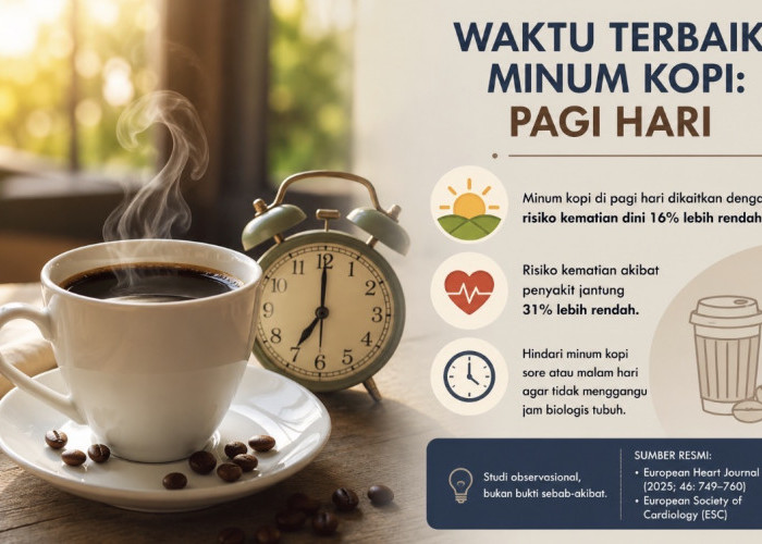 Studi Resmi Ungkap Waktu Terbaik Minum Kopi, Disebut Bisa Turunkan Risiko Kematian Dini