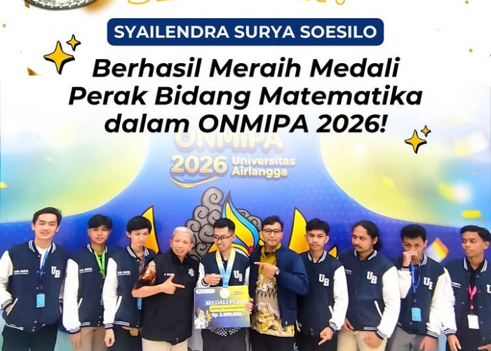 Syailendra Surya Soesilo Raih Medali Perak ONMIPA 2026, Siap Berebut Tiket Olimpiade Internasional