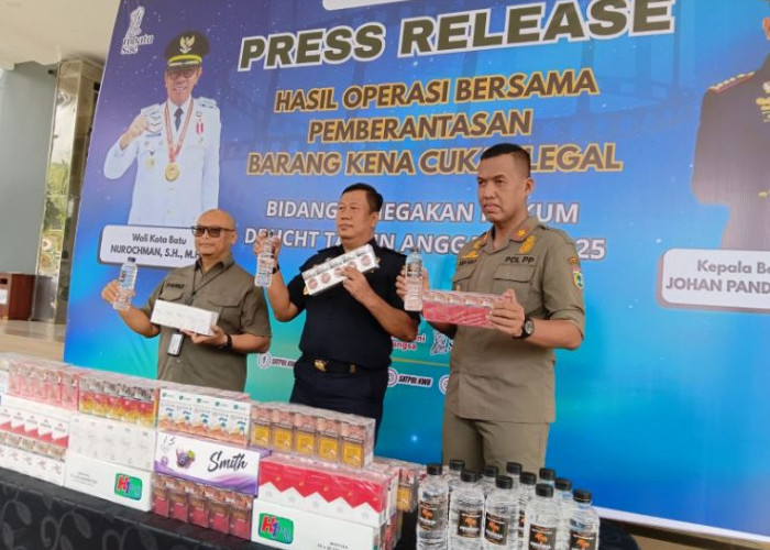 Jumlah Rokok Ilegal di Kota Batu Menurun, Satpol PP Sebut Kesadaran Masyarakat Membaik