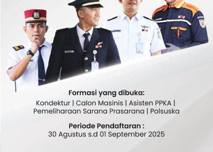 KAI Buka Rekrutmen Eksternal, Pendaftaran 30 Agustus–1 September 2025