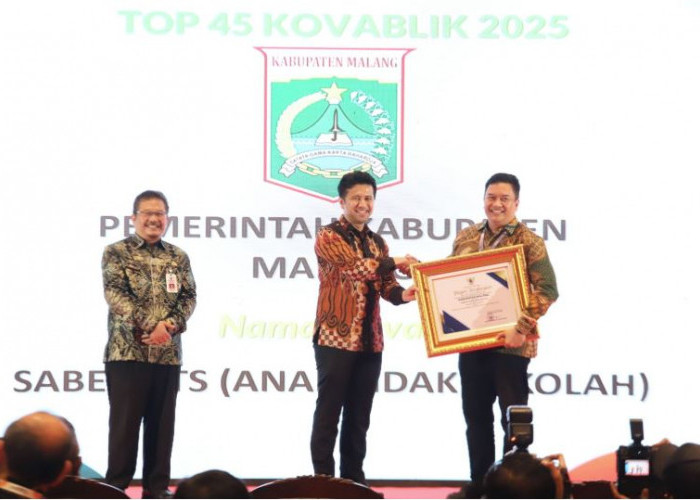 Inovasi Saber ATS Kabupaten Malang Raih Penghargaan Top 45 Kovablik Jatim 2025