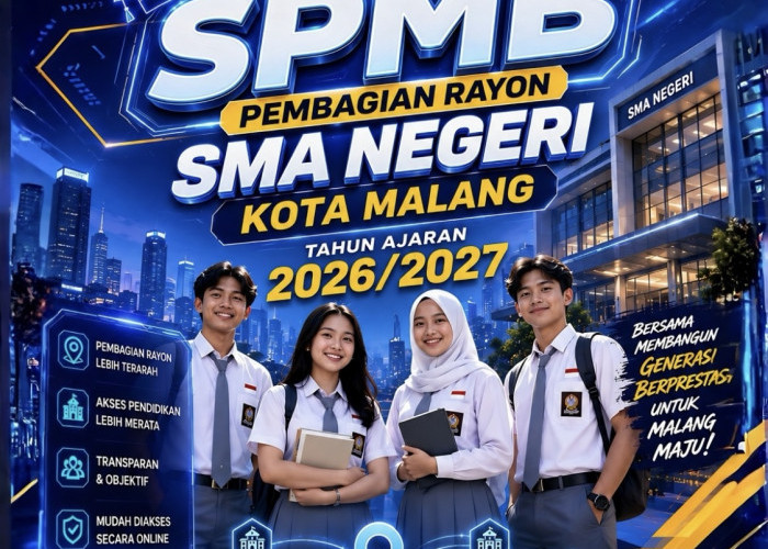 Rayonisasi SMA Negeri Kota Malang Resmi Dibagi Tiga Wilayah, Berikut Daftar Sekolah dan Kelurahannya