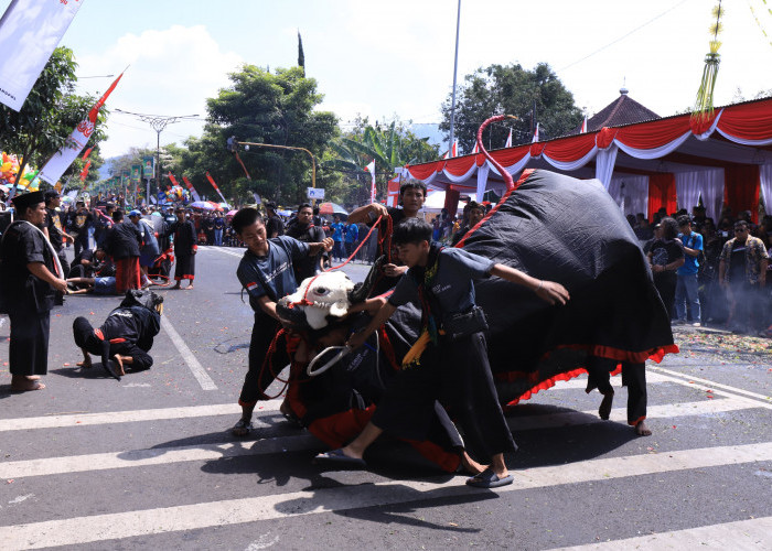 Parade Bantengan Nuswantoro ke-17,  Dimeriahkan Seniman dari Jepang, India hingga Amerika 