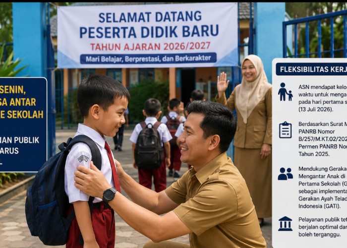 Mulai Senin, ASN Bisa Antar Anak ke Sekolah dulu, Pelayanan Publik Tetap Berjalan Optimal