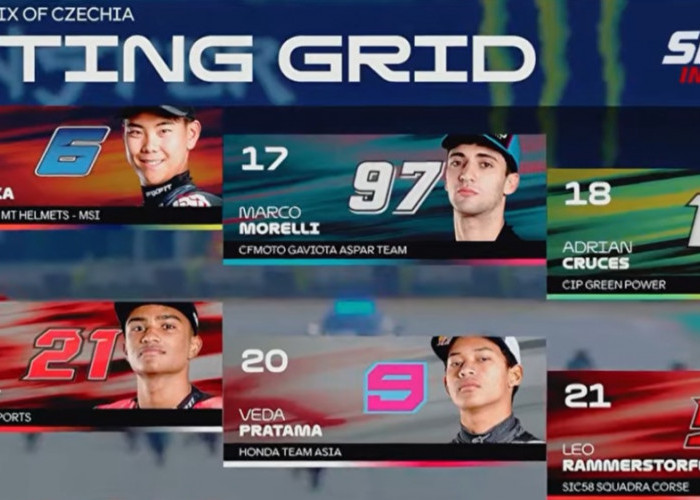 Dari Posisi 22 hingga Finis Kelima, Adaptasi Veda Ega Pratama di Moto3 Brno Berbuah Hasil