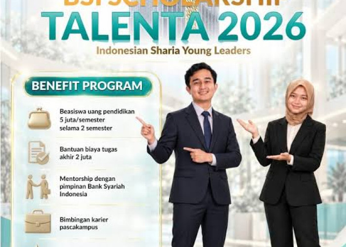 Beasiswa BSI Talenta 2026 Dibuka, Mahasiswa Semester 7 Bisa Daftar hingga 30 Oktober