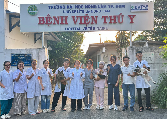 Outbound ke Vietnam, 3 Mahasiswa FKH UB Rasakan Pengalaman Klinis di Nong Lam University