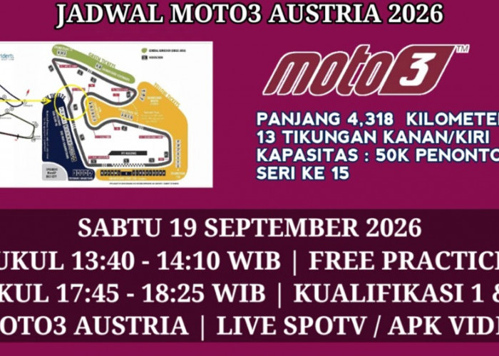 Jadwal Kualifikasi Moto3 Austria 2026, Veda Ega Pratama Berburu Posisi Start Terdepan