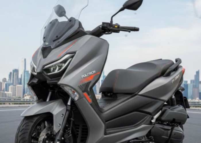 Polytron T-Rex 2026 Bikin Heboh, Maxi Skuter Listrik Bergaya XMAX dengan Top Speed 130 Km/Jam?