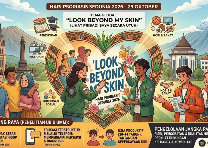 Hari Psoriasis Sedunia 2026, Penelitian UB-UMM Ungkap Dampak pada Pasien di Malang