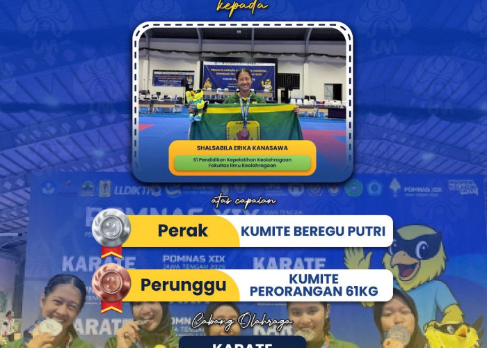 Berderet Mahasiswa UM Raih Medali di POMNAS XIX 2025, Rektor: Bukti Kampus Penghasil Juara