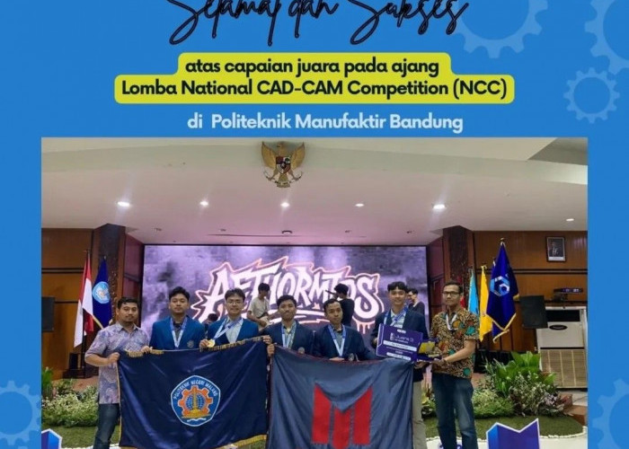 Mahasiswa Teknik Mesin Polinema Borong Prestasi di Ajang National CAD-CAM Competition 2026