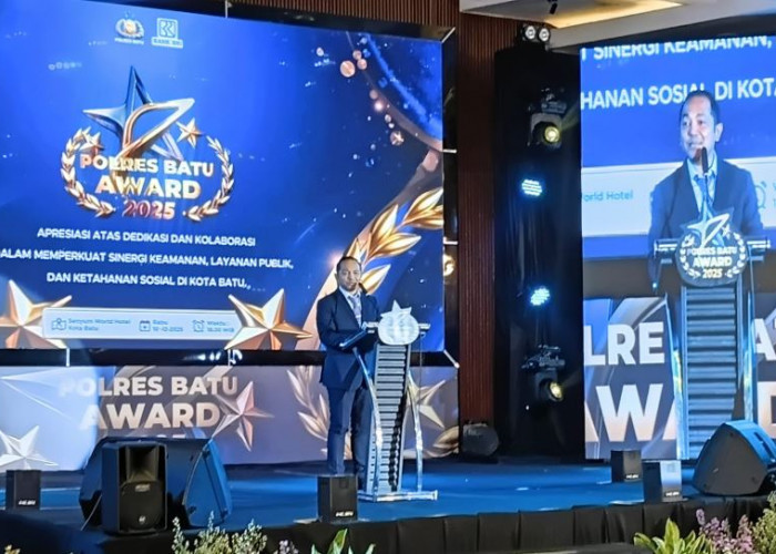 Polres Batu Gelar Award 2025, Puluhan Penerima mulai Wali Kota, Ketua Ojol, hingga Relawan Jalur Klemuk