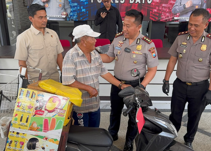 Kakek Penjual Es Krim di Batu Haru, Motor yang Dicuri Modus Pesanan Fiktif Kembali