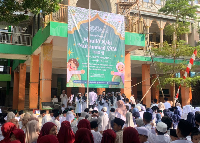 Semarak Maulid Nabi di MIN 2 Kota Malang, Siswa Belajar Akhlak lewat Lomba dan Tausiyah