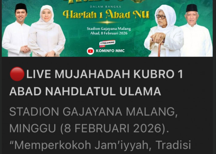 Harlah 1 Abad NU Disiarkan Live dari Stadion Gajayana,Berikut Link Live Streaming-nya